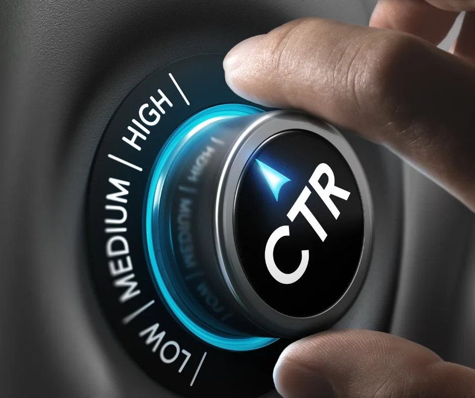 An image that portrays SERP Click-Through Rates