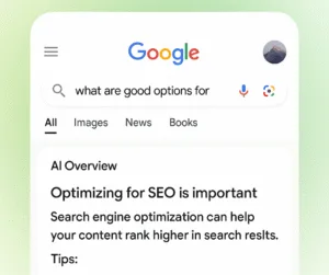 An image that portrays Google Ai Overviews