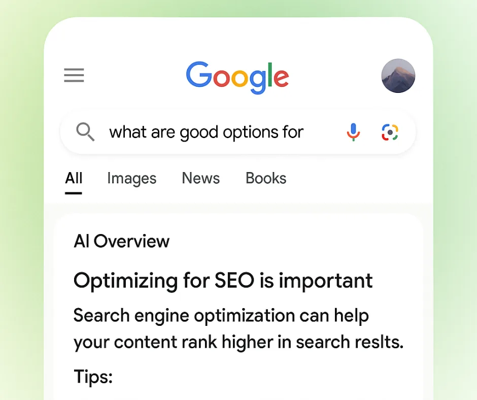 An image that portrays Google Ai Overviews