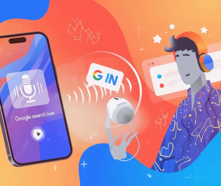 An image that portrays Google Search Live