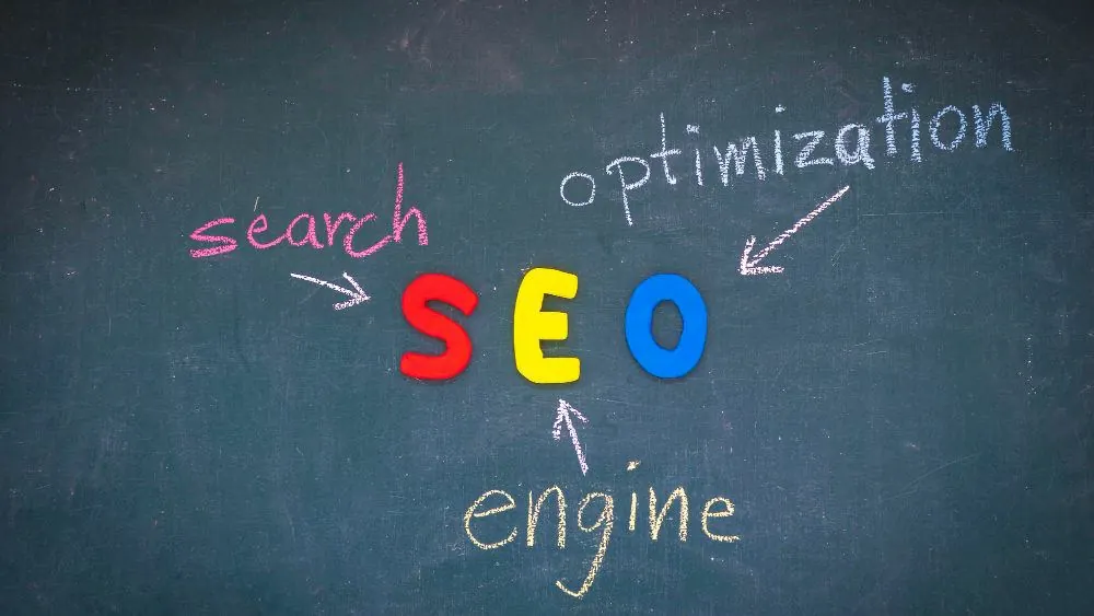 SEO and its meaning written on a board